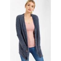 RIB EYELASH CARDIGAN