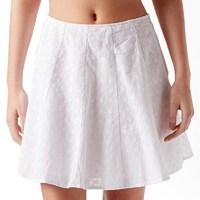 Ribbon Womens Broderie Anglaise Skirt White