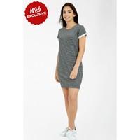 rib sweat tunic dress