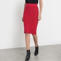 Ribbed Pencil Skirt