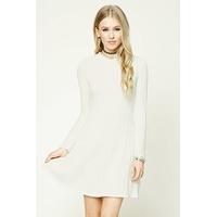 ribbed knit swing dress