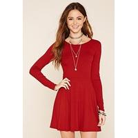 Ribbed Knit Skater Dress