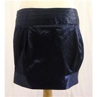 River Island Spring Mini Skirt Size UK 12 Featuring Royal Blue Satin