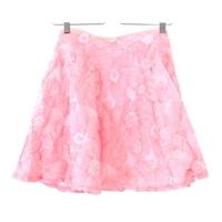 River Island Size 8 Pastel Pink Floral Floaty Mini Skirt