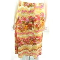River Island Size 10 Multicoloured Floral Print Skirt