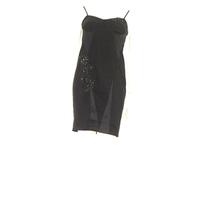 River Island Size 10 Embellished Applique \'The Rebel\' Body Con Dress