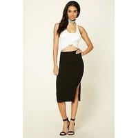 Ribbed Knit Pencil Skirt