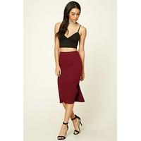 Ribbed Knit Pencil Skirt