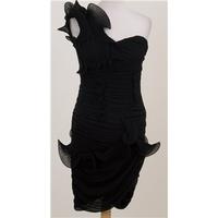 River Island - Size: 6 - Black - Asymmetrical dress