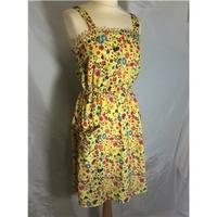 river island size 10 yellow print dress river island size 10 yellow su ...