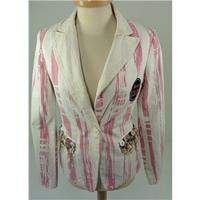 ringspun loves rosy cheeks size 10 pink and cream tie dyed patterned c ...