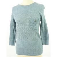 River Island Size 10 Teal Knitted Jumper
