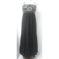 riviera size 10 black with silver detail around chest long sleeveless  ...