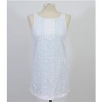 River Island - Size: 8 - White - Crochet Mini Dress
