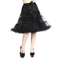 Ribbon Petticoat Black - Size: XL