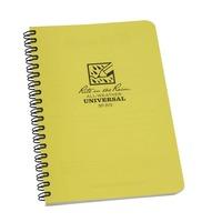 RITE IN THE RAIN UNIVERSAL NOTEBOOK SIDE SPIRAL BOUND WHITE/YELLOW (SIZE 4 5/8X 7 IN)