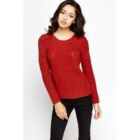 Ribbed Round Neck Jumper