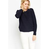 Ribbed Round Neck Jumper