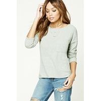 Ribbed Knit Marled Jumper