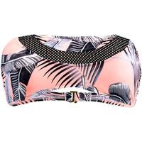 Rip Curl Pink Bandeau Swimsuit Palm Island women\'s Mix & match swimwear in pink