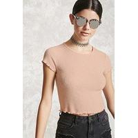 ribbed knit crop top