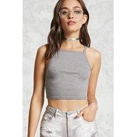 Ribbed Knit Cropped Cami