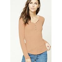 ribbed henley tee