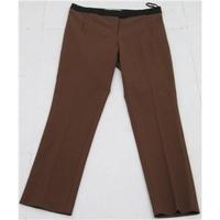 River Island, size 8 brown tapered trousers