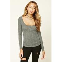 Ribbed Knit Henley