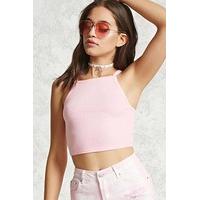 Ribbed Knit Cropped Cami