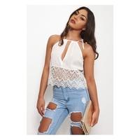 Rio White Camisole Crop Top