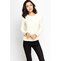 Ribbed Round Neck Jumper