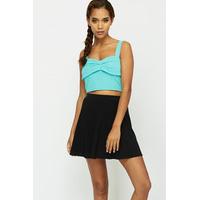 ribbed elastic crop top