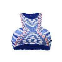 Rip Curl Blue High Neck swimsuit Del Sol High Neck