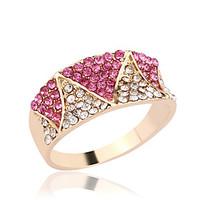 Ring Rhinestone Rhinestone Silver Plated Gold Plated Alloy Simple Style Gold Jewelry Wedding Party Daily Casual 1pc