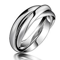 Ring Party / Daily / Casual Jewelry Titanium Steel Women Couple Rings / Midi Rings5 / 6 / 7 / 8 / 9