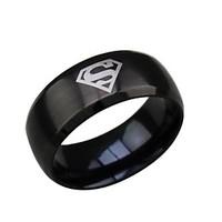 Ring Wedding / Party / Daily / Casual / Sports / N/A Jewelry Titanium Steel Men Statement Rings 1pc, 7 / 8 / 9 / 10 / 11 / 12Gold / Black