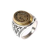 Ring Fashion Party Jewelry Silver Plated Women Statement Rings 1pc, One Size Gold