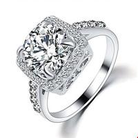 Ring Wedding / Party / Daily / Casual Jewelry Alloy / Zircon Women Statement Rings 1pc, 6 / 7 / 8 / 9 Gold / Silver
