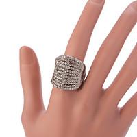 Ring Fashion / Vintage / Adjustable Party / Daily / Casual Jewelry Alloy Women Statement Rings 1pc, Adjustable Silver