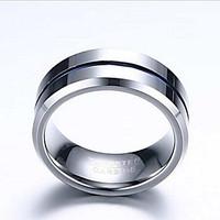 Ring Fashion Daily / Casual Jewelry Tungsten Steel Men Band Rings 1pc, 7 / 8 / 9 / 10 / 11 / 12 Blue