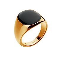 Ring Fashion Party / Daily / Casual Jewelry Alloy / Opal Men Band Rings 1pc, 8 / 9 / 10 Gold / Silver Christmas Gifts