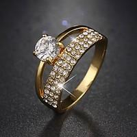 Ring Shining AAA Cubic Zirconia Wedding / Party / Casual Jewelry for Bride Wedding Ring