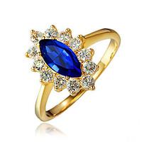 Ring AAA Cubic Zirconia Gold Plated 18K gold Gold Jewelry Wedding Party Daily Casual 1pc