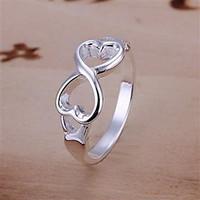 Ring Party / Daily Jewelry Silver / Sterling Silver / Alloy Band Rings6 / 7 / 8 / 9 Silver