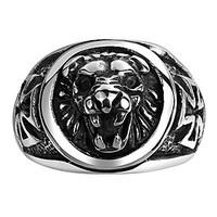 Ring Halloween Daily Casual Sports Jewelry Stainless Steel Titanium Steel Men Ring 1pc, 8 9 11 Coppery
