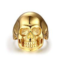 Ring Jewelry Steel Skull / Skeleton Gold Jewelry Party Halloween Daily Casual Christmas Gifts 1pc