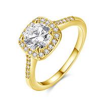 ring zircon cubic zirconia steel fashion gold silver rose jewelry dail ...