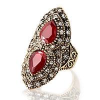 Ring Statement Rings Unique Design Euramerican Fashion Vintage Personalized Luxury Statement Jewelry Resin Alloy Geometric Jewelry For Women