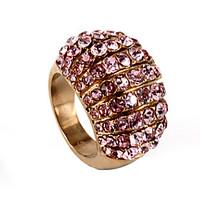 ring aaa cubic zirconia stainless steel rhinestone luxury jewelry silv ...